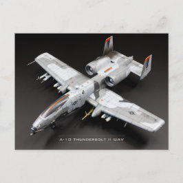 Cartão Postal A-10 Thunderbolt II UAV