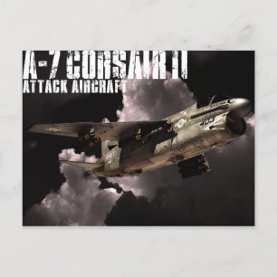 Cartão Postal A-7 Corsair II