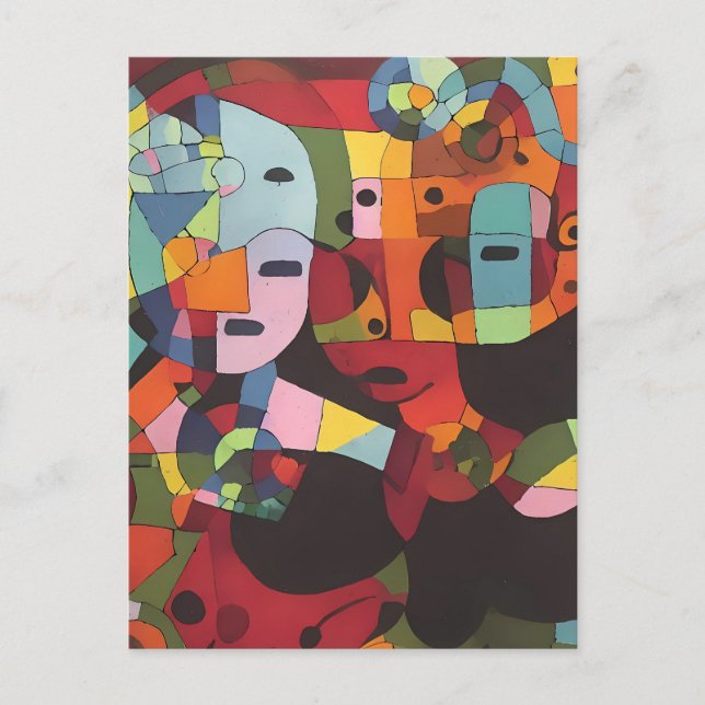 Cartão Postal A Abstratura Prática - Ken Gage Art (Frente)