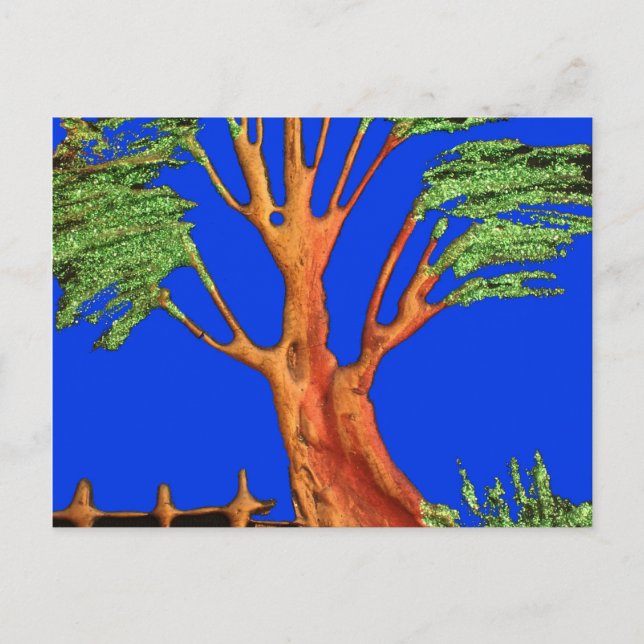 Cartão Postal A Acacia Beauty de África: Serengeti Serenity. (Frente)