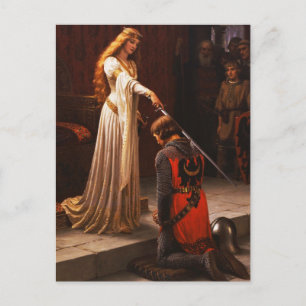 Cartão Postal A Accolade Edmund Blair Leighton