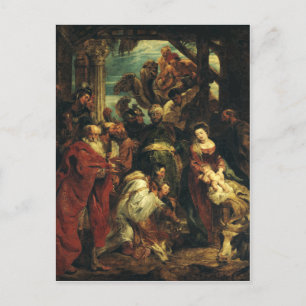 Cartão Postal A Adoração do Magi por Peter Paul Rubens