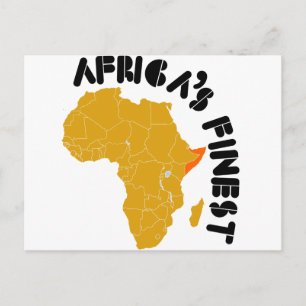 Cartão Postal A África Somália é a mais fina