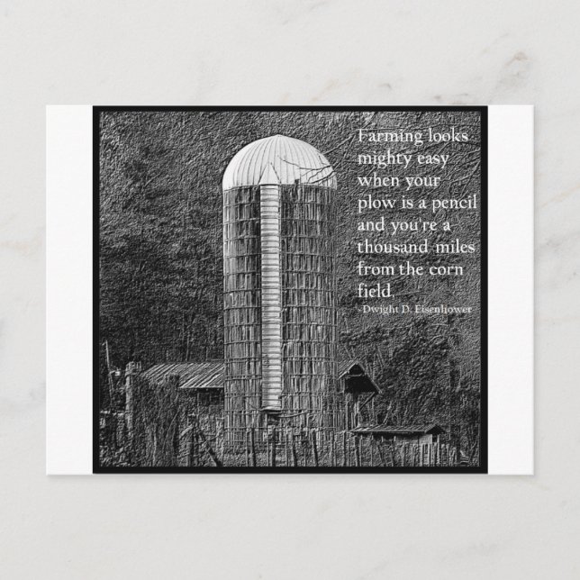 Cartão Postal A agricultura parece muito fácil... (Frente)