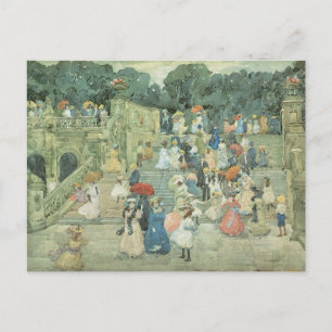 Cartão Postal A Alameda, Central Park por Maurice Prendergast