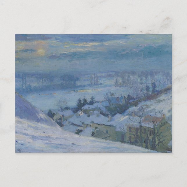 Cartão Postal A Aldeia de Herblay sob neve, 1895 (Frente)