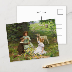 Cartão Postal A Alegria da Primavera   Arthur John Elsley