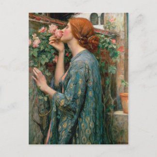 Cartão Postal A Alma do Rosa - John William Waterhouse