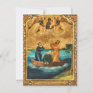 Cartão Postal A Aparência da Mãe de Deus Tikhvinskaya