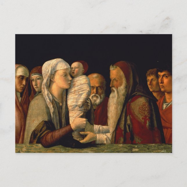 Cartão Postal A Apresentação de Jesus no Templo (Frente)