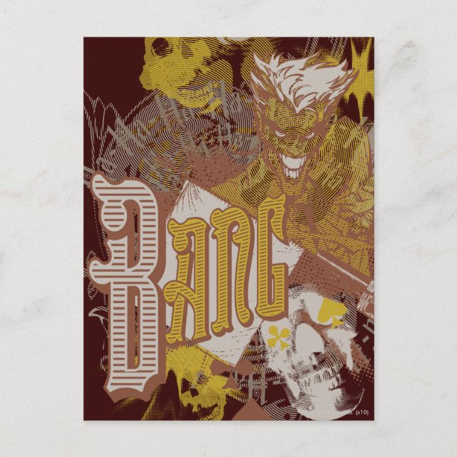 Cartão Postal A Arma de Joker / Colagem de Carnaval de Bang (Frente)