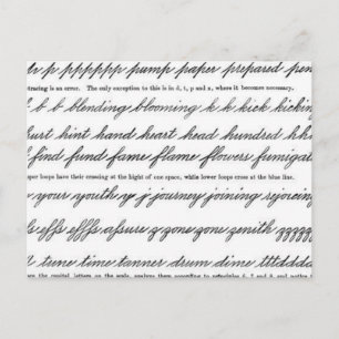 Cartão Postal A Arte da Caligrafia