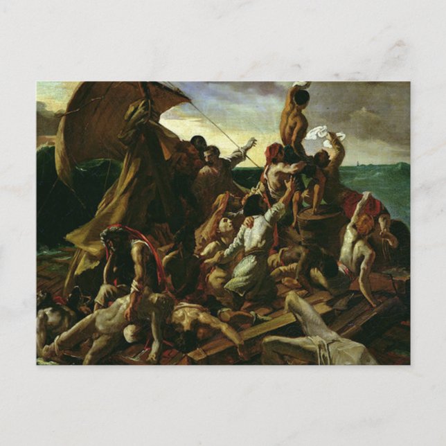 Cartão Postal A Arte da Medusa Théodore Géricault (Frente)