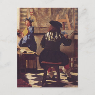 Cartão Postal A Arte da Pintura de Johannes Vermeer