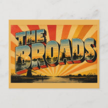 A Arte de Viagem Vintage da Inglaterra The Broads