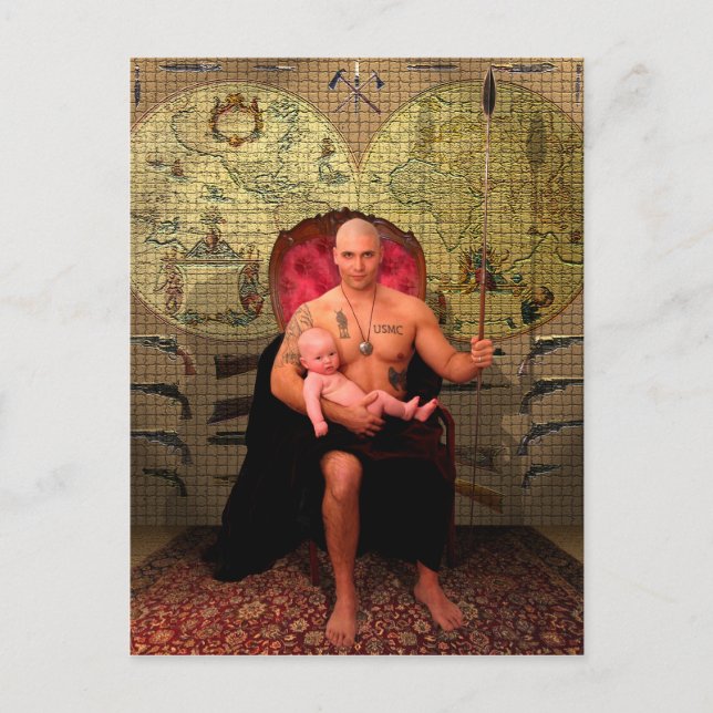 Cartão Postal A Arte do Imperador Tarot Card (Frente)