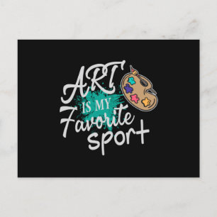 Cartão Postal A Arte É O Meu Estilo Verde Favorito