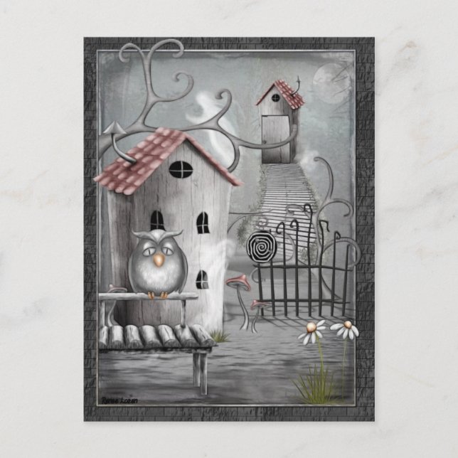 Cartão Postal A Arte Gótica Do Creek (Frente)