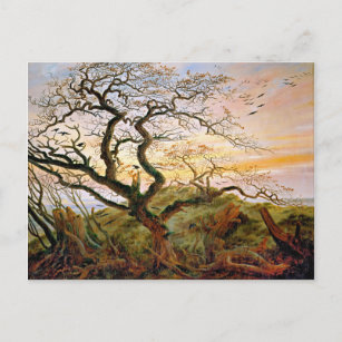 Cartão Postal A árvore dos corvos por Caspar David Friedrich