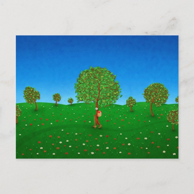 Cartão Postal A Árvore Viajante (Frente)