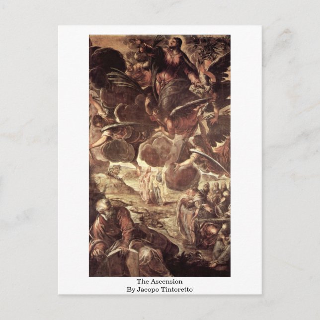 Cartão Postal A Ascensão De Jacopo Tintoretto (Frente)