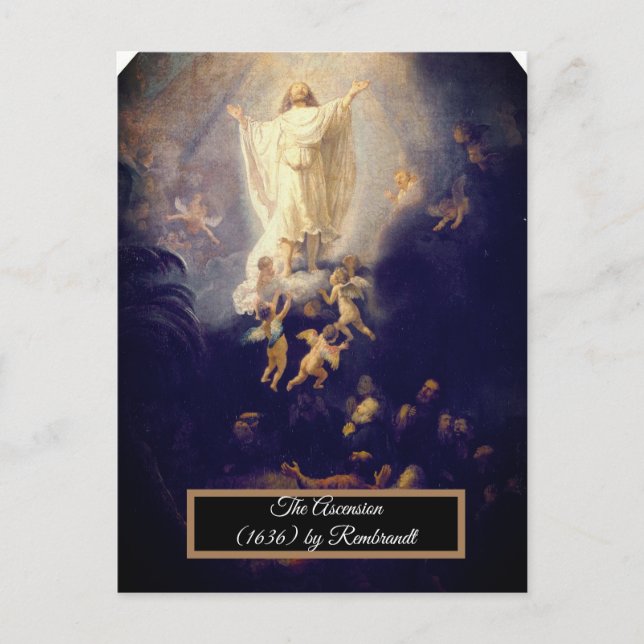 Cartão Postal A Ascensão de Rembrandt (Frente)