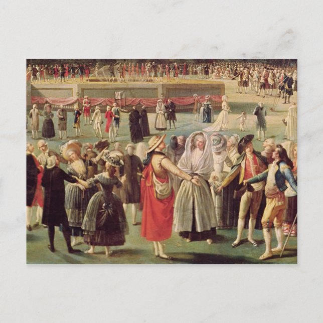 Cartão Postal A Ascensão do Balão Montgolfier (Frente)