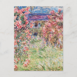 Cartão Postal A Assembleia está entre os Rosas de Claude Monet