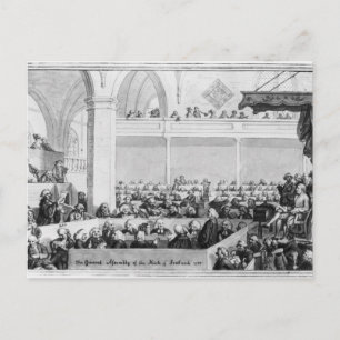 Cartão Postal A Assembleia Geral do Kirk da Escócia