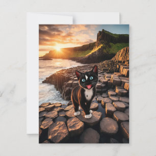 Cartão Postal A aventura irlandesa de Felini - a via do gigante