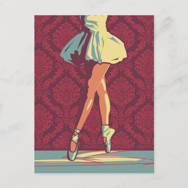 Cartão Postal A Ballerina (Frente)