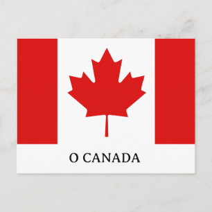 Cartão Postal A bandeira da Folha de Bordo do Canadá