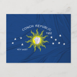 Cartão Postal A Bandeira da República Conch
