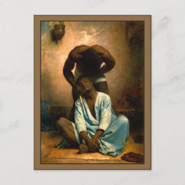 Cartão Postal A barreira de Suez por Leon Bonnat