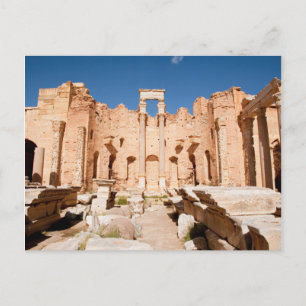 Cartão Postal A Basílica de Severo, Leptis Magna, Al Khums 2