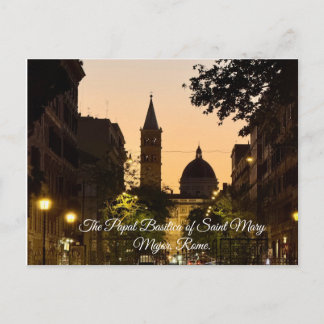Cartão Postal A Basílica Papal de Santa Maria Maior, Roma, Itáli