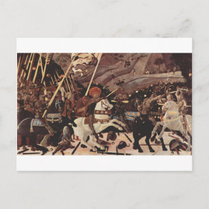 Cartão Postal A Batalha de San Romano por Paolo Uccello
