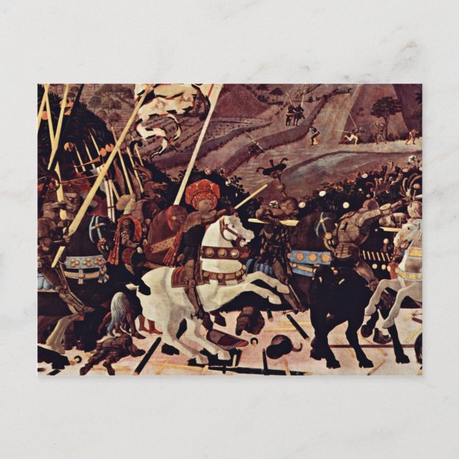 Cartão Postal A Batalha De San Romano Por Paolo Uccello (Frente)