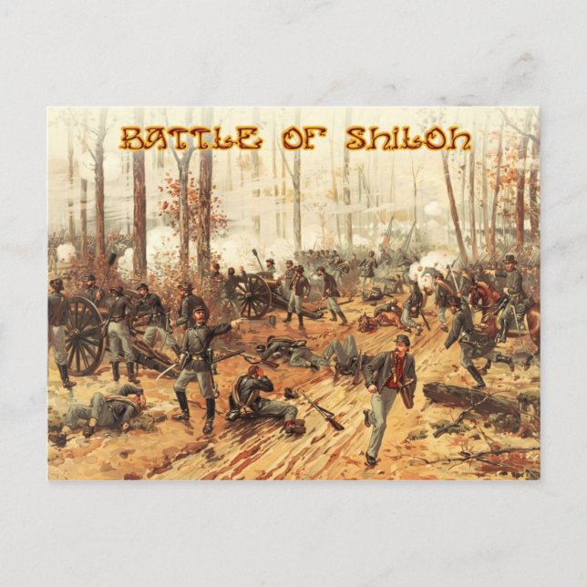 Cartão Postal A Batalha de Shiloh (Frente)