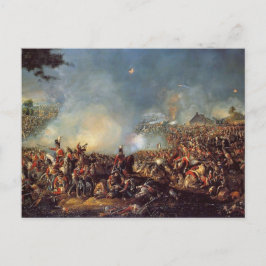 Cartão Postal A Batalha de Waterloo
