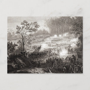 Cartão Postal A batalha em Pittsburg Landing