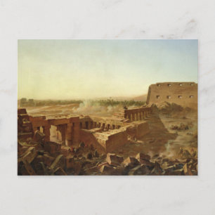 Cartão Postal A Batalha no Templo de Karnak