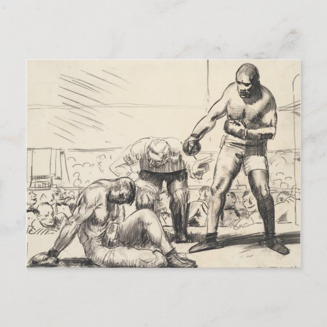 Cartão Postal A Bater - George Bellows - c1917 (Frente)