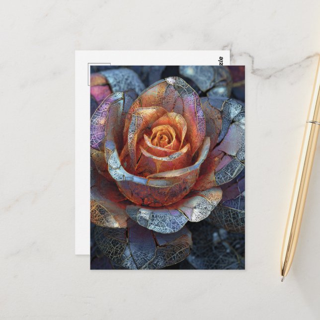 Cartão Postal A Beautiful Rose Flower (Frente/Verso In Situ)