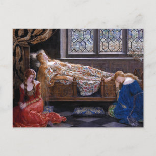 Cartão Postal A Bela Adormecida, c. 1921 por John Collier