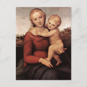 Cartão Postal A bela Madonna de Raphael