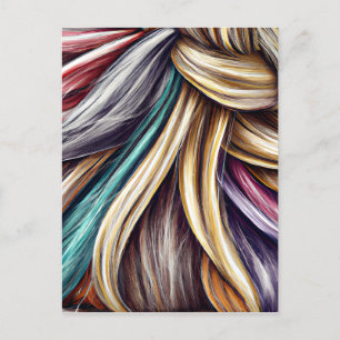 Cartão Postal A beleza dos diferentes penteados nas mulheres é a