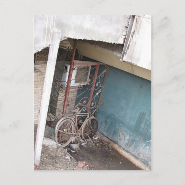Cartão postal "a bicicleta" no Egito (Frente)