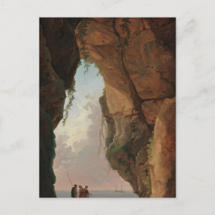 Cartão Postal A Boca de uma Caverna (1784) Hubert Robert
