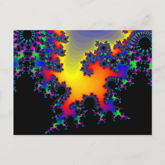 Cartão Postal A borda do Fractal: (Frente)